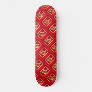 Otterbox Fodral RÖR DESIGN FÄRG RED PLUS RAND Mini Skateboard Bräda 18,5 Cm