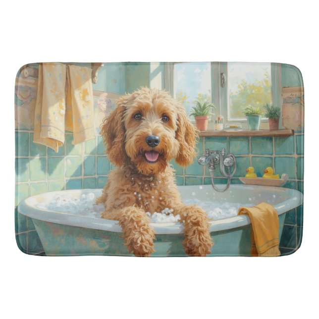 Otterhound badtid Lekfull badrumsdekor Badrumsmatta (Framsidan)