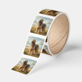 Otterhound Fyrkantigt Klistermärke