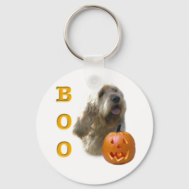Otterhound Halloween BOO Nyckelring (Framsida)