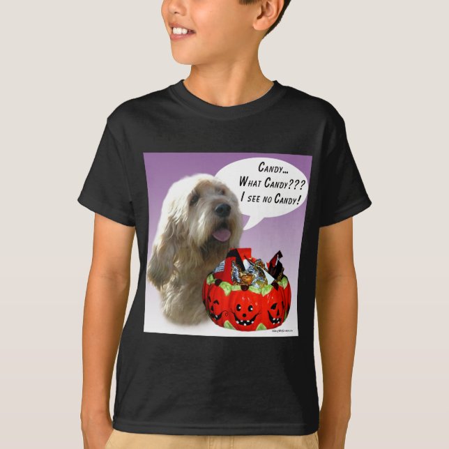 Otterhound Halloween Candy T-shirt (Framsida)