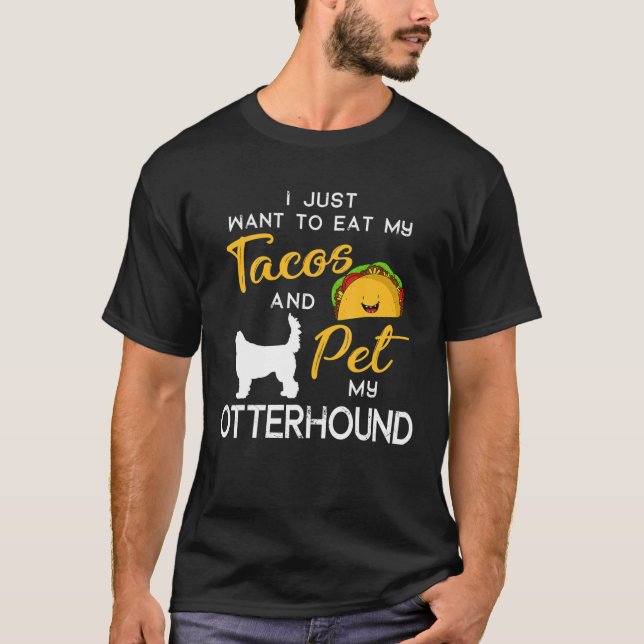 Otterhound Hund Tacos Älskare Owner jul Birthda T Shirt (Framsida)