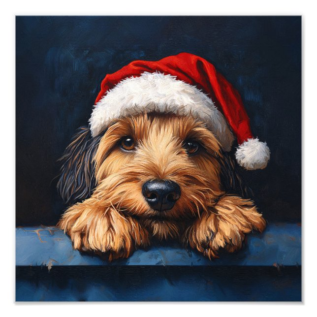 Otterhound i tomten Hat Fototryck (Framsidan)