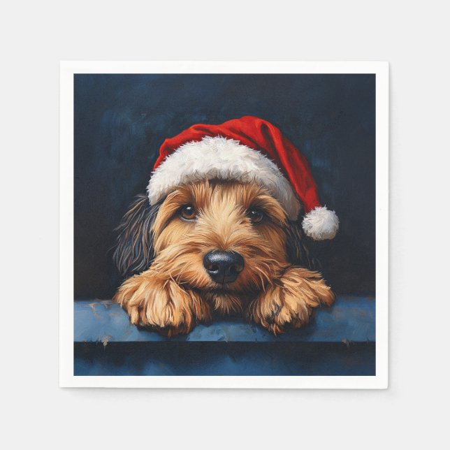 Otterhound i tomten Hat Pappersservett (Framsidan)
