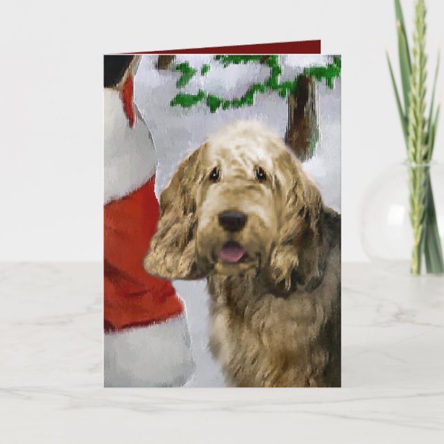 Otterhound-julklappar Helgkort (Framsida)