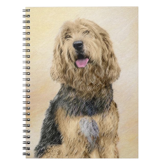 Otterhound-målning - Cute Original Hund Art Anteckningsbok (Framsidan)