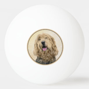 Otterhound-målning - Cute Original Hund Art Pingisboll