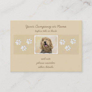 Otterhound-målning - Cute Original Hund Art Visitkort