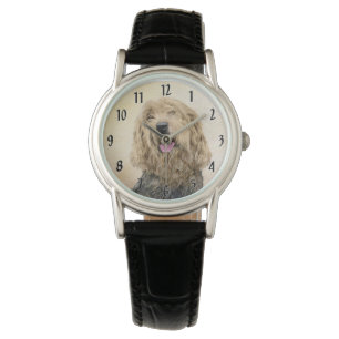 Otterhound-målning - Söt originell hundkonst Armbandsur
