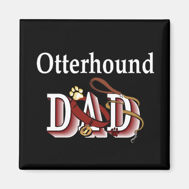 otterhound pappa Magnet (Framsidan)