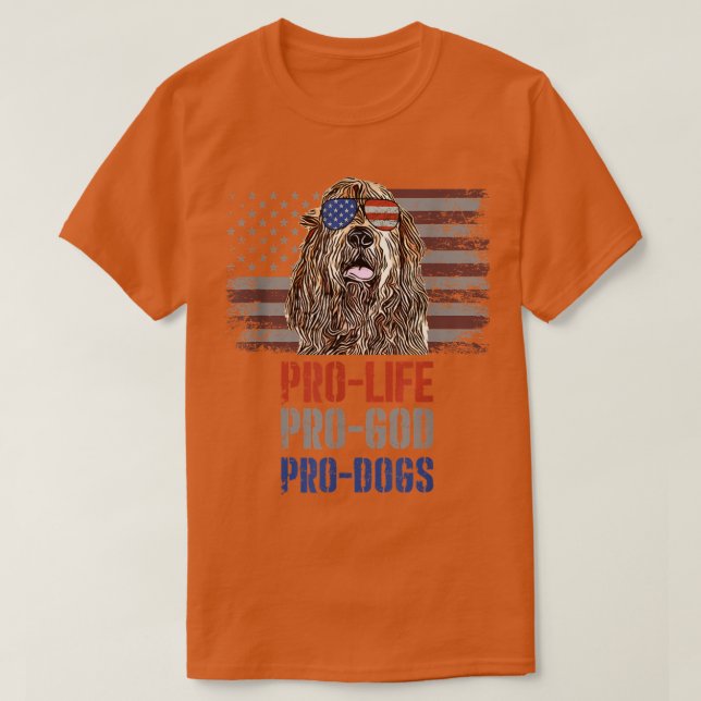 Otterhound Pro Life Pro God Pro Hundar T Shirt (Design framsida)