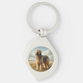 Otterhound Swirl Silverfärgad Nyckelring