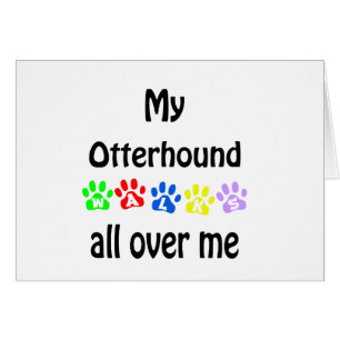 Otterhound Walks Design Hälsningskort