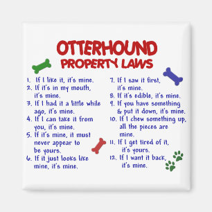 OTTERHOUNDegendomlagar 2 Magnet