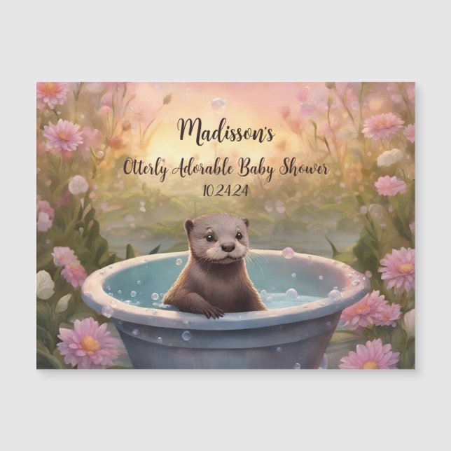 Otterligt bedårande babyfirande magnet  (Framsida)