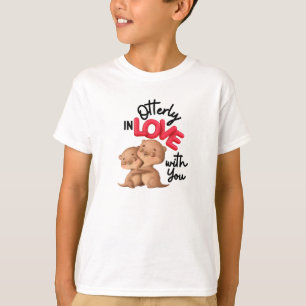Otterligt i Kärlek med dig! - Cute Valentine Day T Shirt