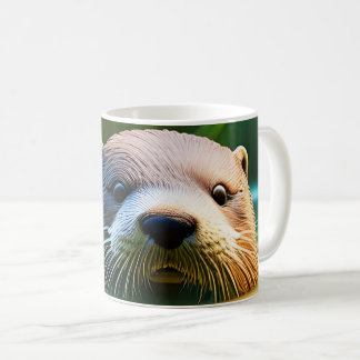 Otterly Adorable - AI Fantasy Digital Art Print  Kaffemugg