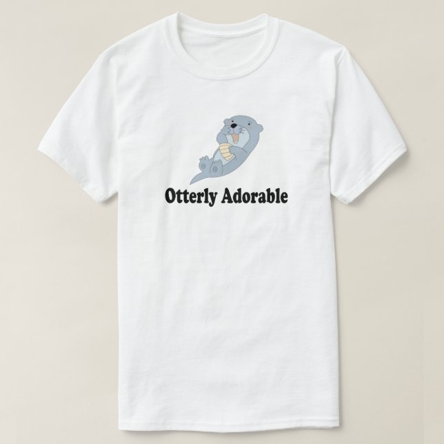 OTTERLY ADORABLE OTTER SHIRT TRÖJA (Design framsida)