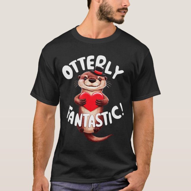 Otterly Fantastic Funny Sitive Quote Sea Lover Pun T Shirt (Framsida)
