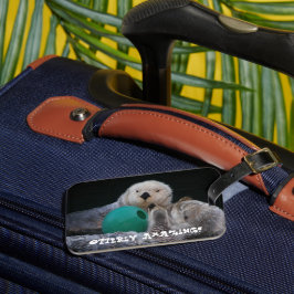 Otterly Fantastisk Sea Otters Bagagebricka
