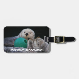 Otterly Fantastisk Sea Otters Bagagebricka