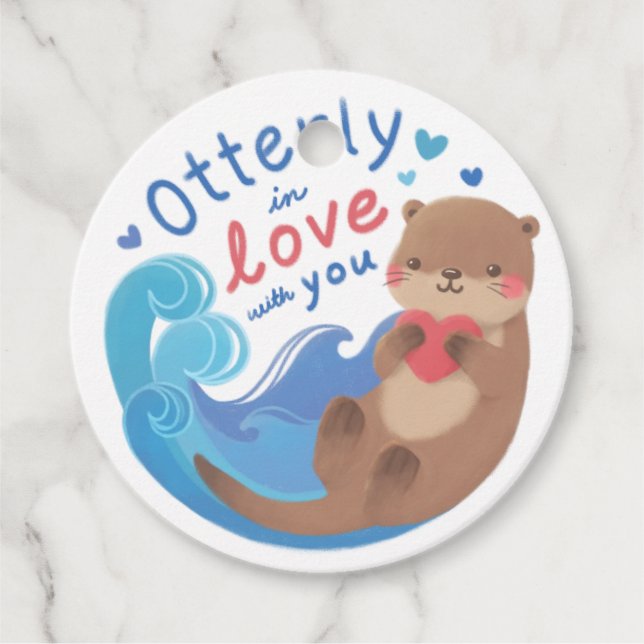 Otterly i Kärlek med dig Gåvor Etiketter (Framsida)