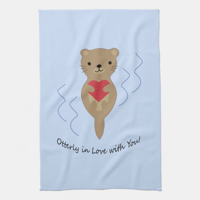 Otterly i Kärlek med er Otter Kökshandduk (Vertikal)