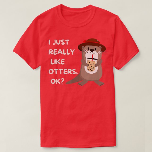 Otters Gift - Funny Otter T Shirt (Design framsida)