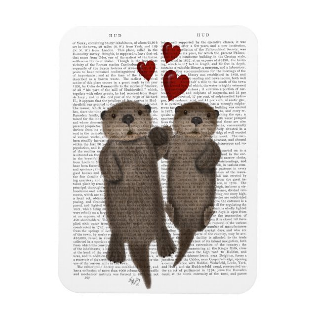 Otters Holding Händer Magnet (Vertikal)