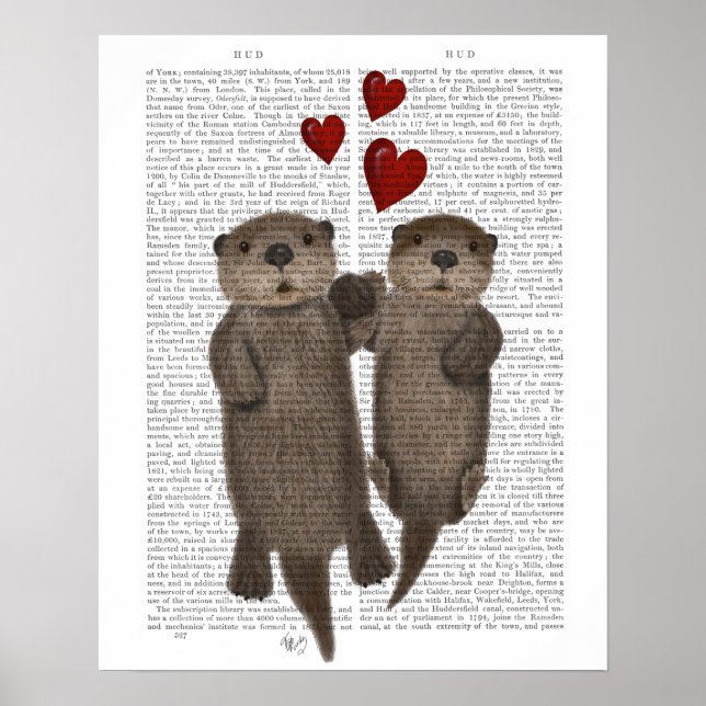 Otters Holding Händer Poster (Framsidan)