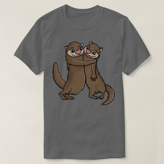 Otters Hugger T Shirt (Design framsida)