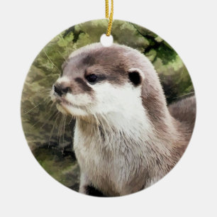 OTTERS JULGRANSPRYDNAD KERAMIK