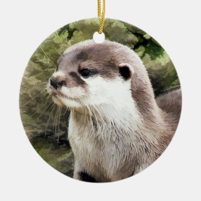 OTTERS JULGRANSPRYDNAD KERAMIK (Framsidan)