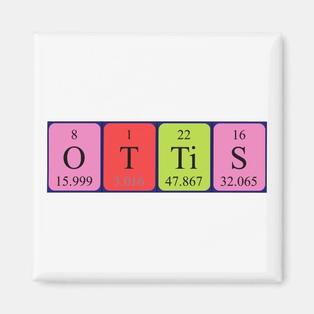 Ottis Periodisk magnet bord namn (Framsidan)