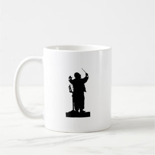 Otto Bohler Silhouette of Anton Bruckner Kaffemugg