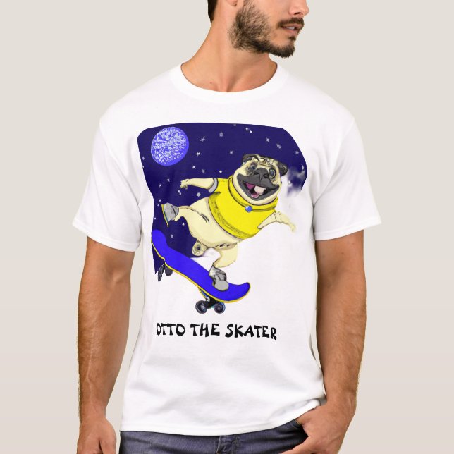 Otto el Skater, Roba Miradas, Sonrisas por Doquier T Shirt (Framsida)