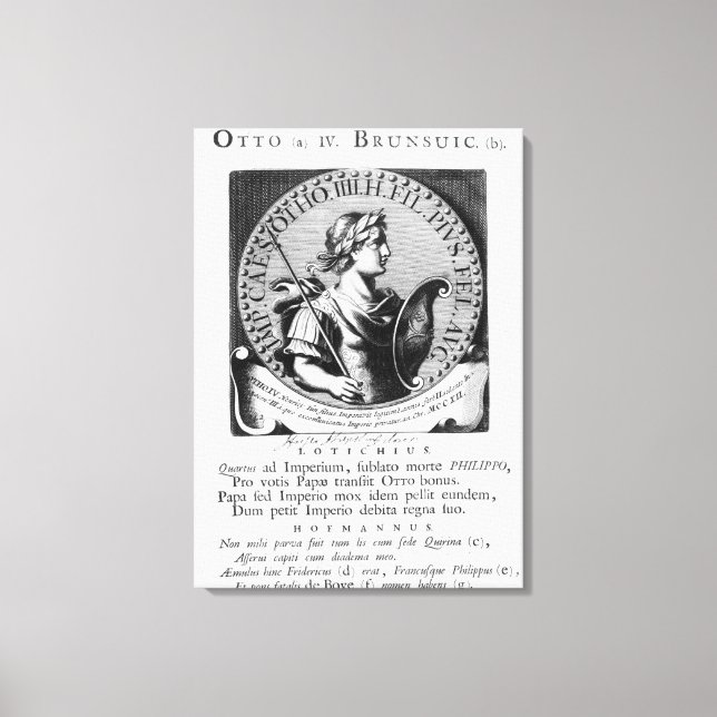 Otto IV i Brunswick Canvastryck (Framsida)