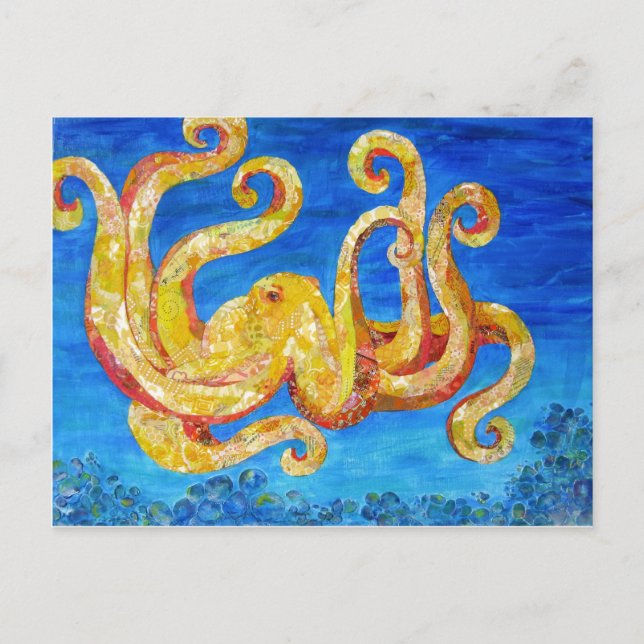 Otto - kollage art vykort (Framsida)