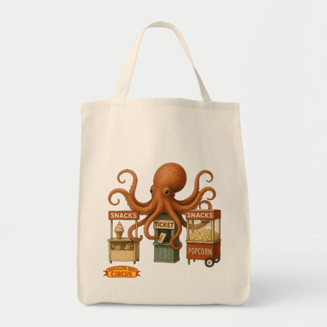 Otto octopus tygkasse (Framsidan)
