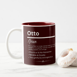 Otto Personalized Name Två-Tonad Mugg