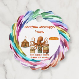 Otto’s circus snack shack gåvor etiketter