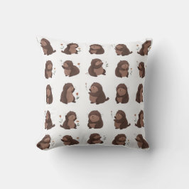 Otto the Brown Mole Pillow Kudde