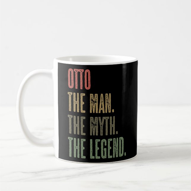 OTTO the Man the Myth the LEGEND FUNNY Manar Boys Kaffemugg (Vänster)
