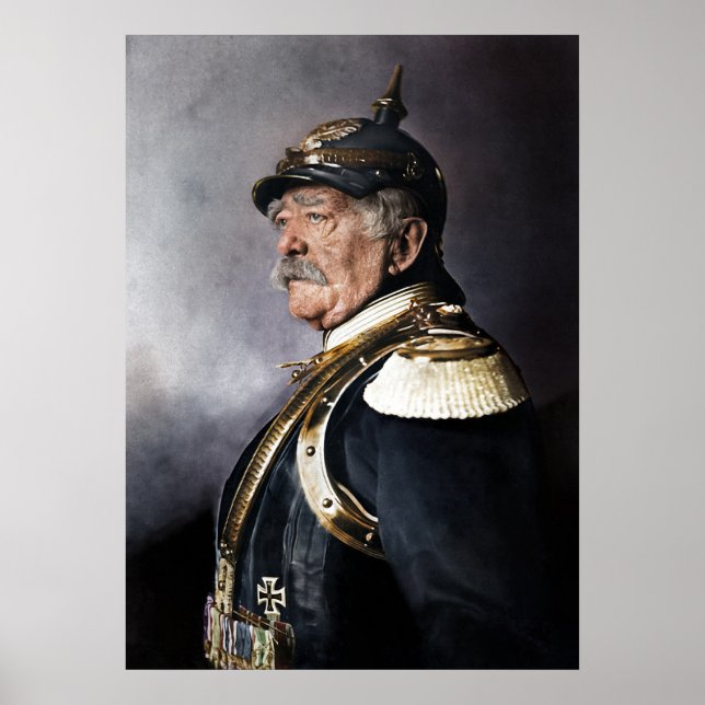 Otto von Bismarck 1894 Colorized Poster (Framsidan)