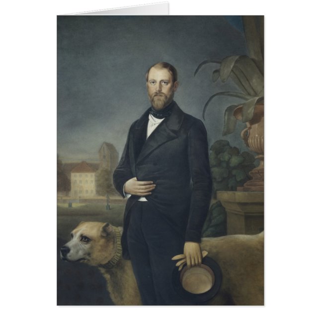 Otto von Bismarck, c.1850 Hälsningskort (Framsidan)