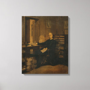 Otto von Bismarck i sin studie Canvastryck