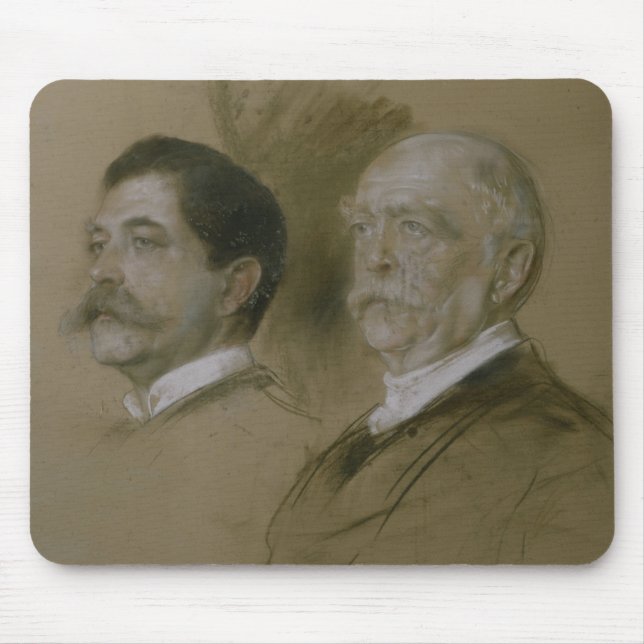 Otto von Bismarck och hans Son Herbert Musmatta (Framsidan)