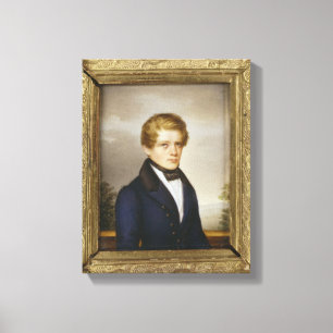 Otto von Bismarck som en student, 1833 Canvastryck