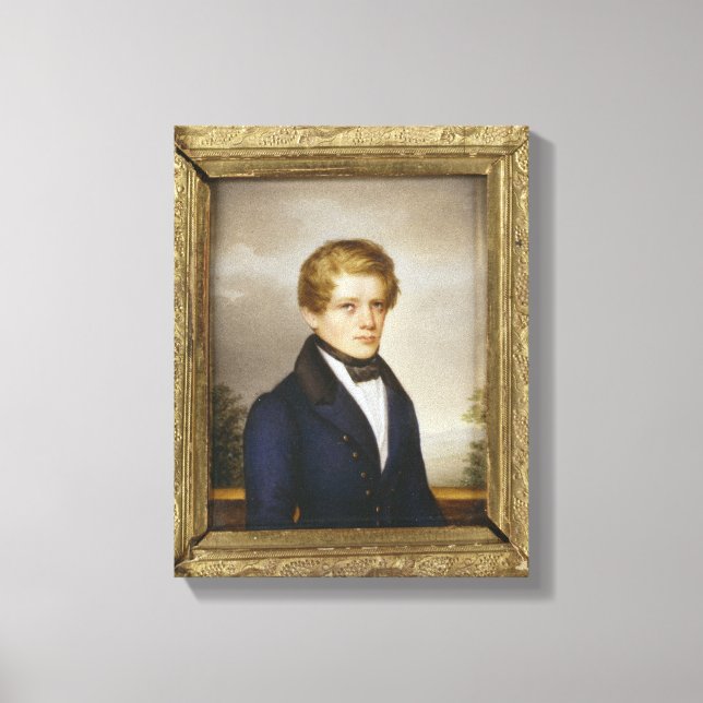 Otto von Bismarck som Student, 1833 Canvastryck (Framsida)