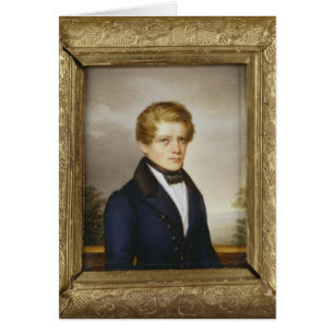 Otto von Bismarck som Student, 1833 Hälsningskort